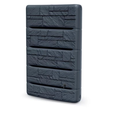 Бидон за дъждовна вода HydroMoby Arves Wall Stone, 400л (антрацит) - HydroMoby