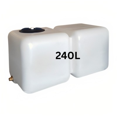 Бидон за питейна вода HydroMoby AQUA S12, хоризонтален 240 л (бял) - Сравняване на продукти