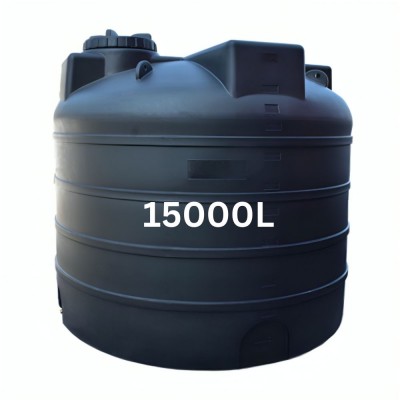Бидон за питейна вода HydroMoby ELEPHANT S8, вертикален 15000 л (черен) - HydroMoby