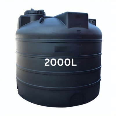 Бидон за питейна вода HydroMoby ELEPHANT S8, вертикален 2000 л (черен) - HydroMoby